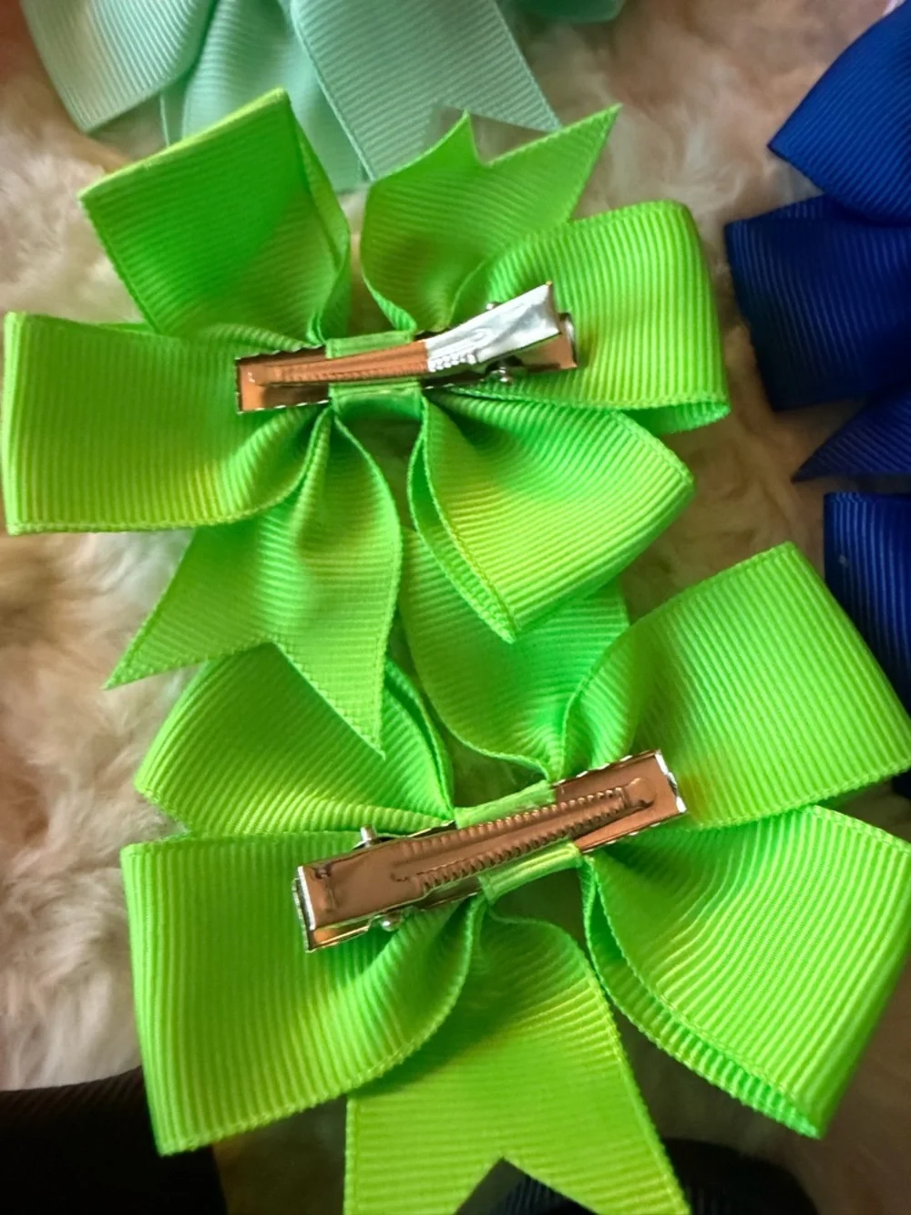 🎀40Pc Boutique Grosgrain Ribbon Hair Bow Set🎀  ~Girls 3”